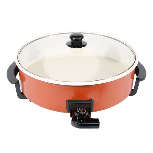 9CM DEPTH 42CM HOT SALE Multi-function High Quality GS CE ROHS CB Approval 1500W Electric Deep Pizza Pan-海智集-