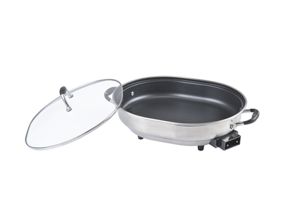 1500W Electric 39cm Skillet Home Fryer for Household Use Electric Frypan-海智集-