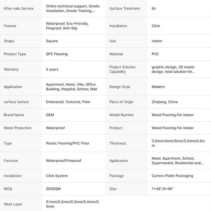 Luxury Discontinued Vinyl Floor Interior SPC Water Proof Laminate Uniclic Flooring Prices-海智集-