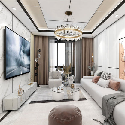Custom Moisture-Proof Wall Decorations Luxury WPC Wood Grain Board Foam Wall Panels for Home-海智集-