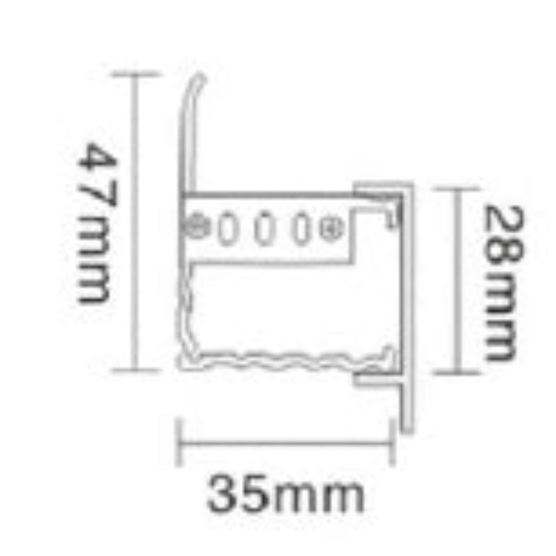 SL-AWL35 Aluminum LED Strip Light – 10W-15W Waterproof Contour Lighting for Indoor & Outdoor Architectural Details-海智集-