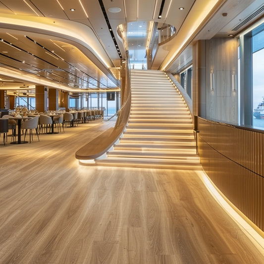 Luxury Restaurant Patterns Pvc Locking Plank Floor Laminate Wood Pisos Pvc Vinilico Spc Flooring-海智集-