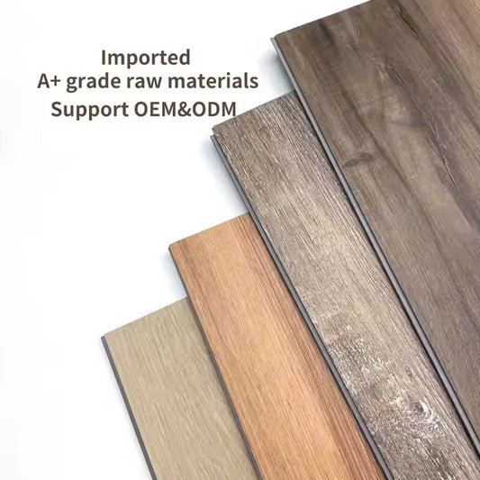 Luxury Grain Plank Waterproof Laminate Click Title for Indoor Vinyl PVC Plastic Spc Flooring-海智集-