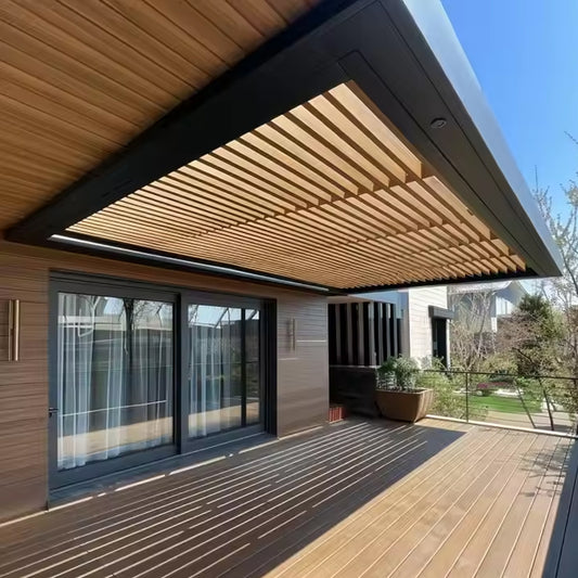 Direct Sales UV Resistant Outdoor WPC Exterior Great Wall Panel WPC Cladding-海智集-