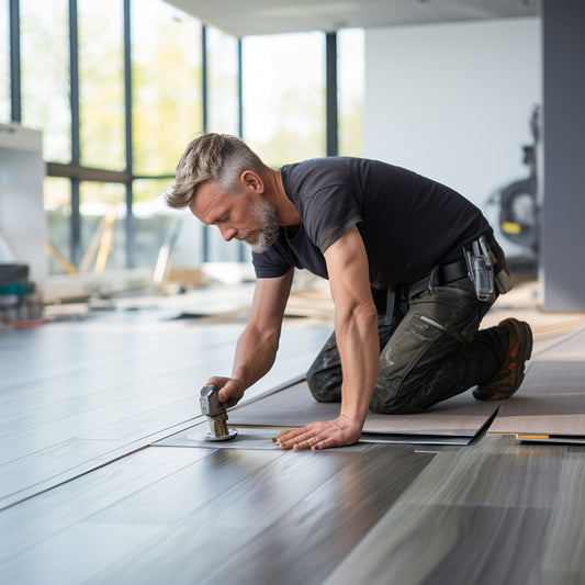 Waterproof SPC WPC Rigid Core Interlocking Click Lock PVC Vinyl Modern Style Plastic Flooring Office-海智集-