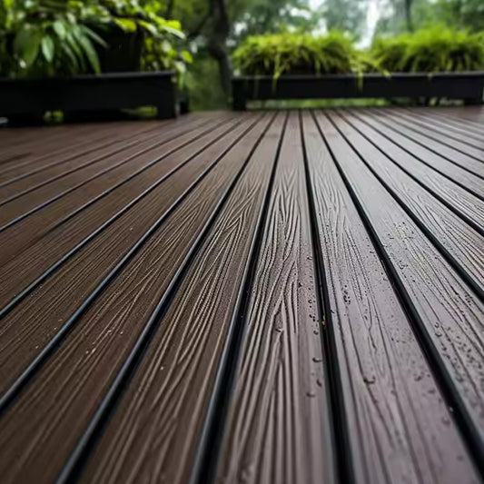 Hot Sale High Quality Wooden Flooring Wood Plastic Composition Decking Outdoor WPC Decking-海智集-