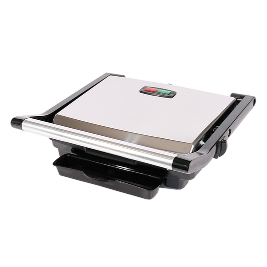 29x23cm Electric Indoor BBQ Grill Steak Maker Smokeless Waffle Panini Press Griddle Non-Stick PTFE Material for Household Use-海智集-