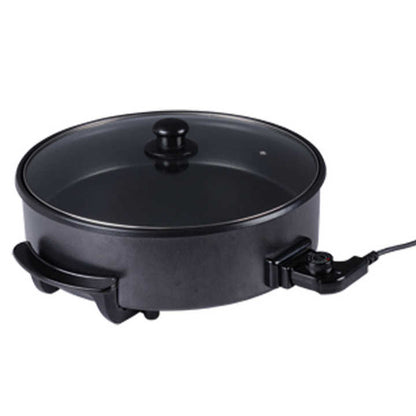 XH-40BL Hot Sale Electric Pizza Pan Aluminumelectric Skillets with Lid Marble Electric Deep Frying Pan for Sale-海智集-
