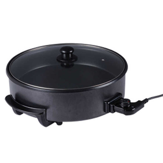 XH-40BL Hot Sale Electric Pizza Pan Aluminumelectric Skillets with Lid Marble Electric Deep Frying Pan for Sale-海智集-