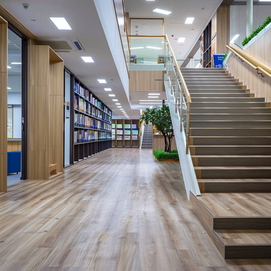 Modern Bamboo Indoor Use Tiles Eco Floor Adhesive Vinyl Flooring Interlock Vinyl Parquet Spc Floor for Project-海智集-
