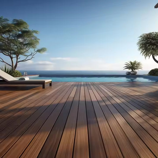 New Technology 3D Embossed Composite Exterior Pvc Wpc Decking Board for Outdoor Tiles-海智集-