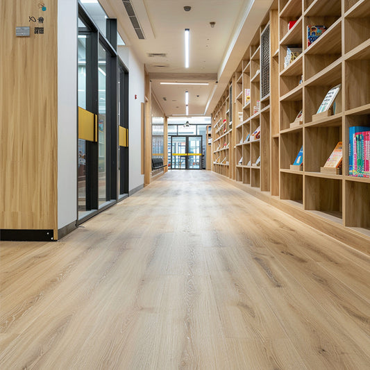 PVC Spc Floor Oak Fishbone Quick Unilin Lock Stone Pattern Vinyl Basketball Court Maple Wood Flooring-海智集-