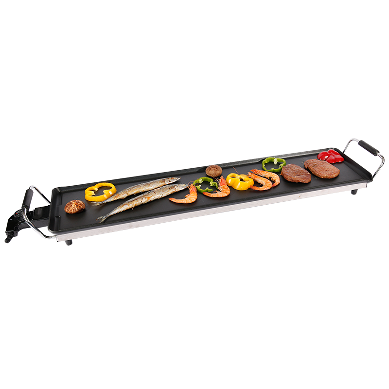 XH-9022 Healthy Electric Grill - Oil-Free Nonstick Surface , Ideal for Steak, Vegetables & Family BBQ-海智集-