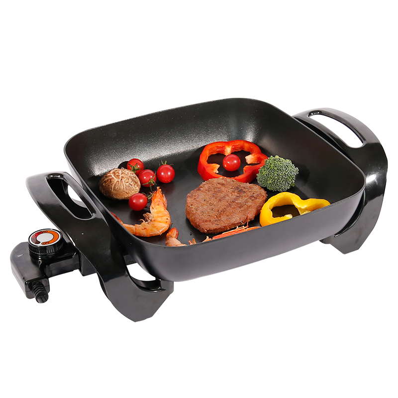 Super convenient ELECTRIC FRY PAN (DIE-CAST) : With overheat protection and a double-layer non-stick coating-海智集-