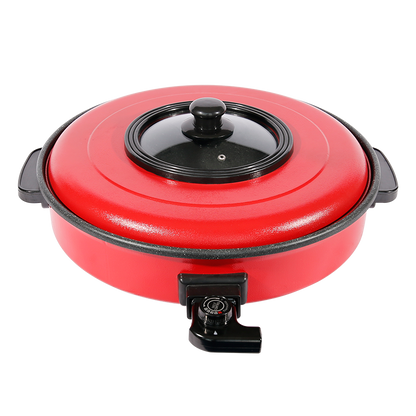 electric pizza pan XH-40B Electric Pizza Maker Machine - Non-Stick Crust Pan with Adjustable Temp & Timer, Perfect for Homemade Thin/Thick Crust, Party Snacks-海智集-