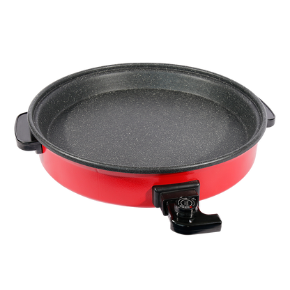 electric pizza pan XH-40B Electric Pizza Maker Machine - Non-Stick Crust Pan with Adjustable Temp & Timer, Perfect for Homemade Thin/Thick Crust, Party Snacks-海智集-