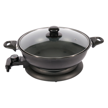 Multifunction Electric Skillet Hot Pot Cooker and Nonstick Multi Cooker Separable Electric Wok for Household-海智集-