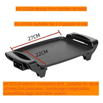 Factory Wholesale Multi-Purpose Electric Grill Pan Nonstick BBQ Smokeless Temperature Control Plancha for Household-海智集-
