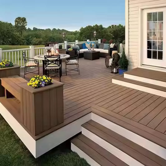 Composite Wpc Decking Cheap Balcony Waterproof Outdoor Playground Floor Covering-海智集-