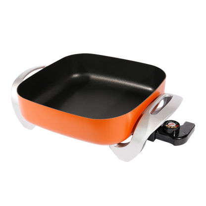 30cm Multipurpose Automatic Fry Pan Egg Boiler Non Stick Electric Cooking Pot Handle Electric Frying Pan Electric Skillets-海智集-