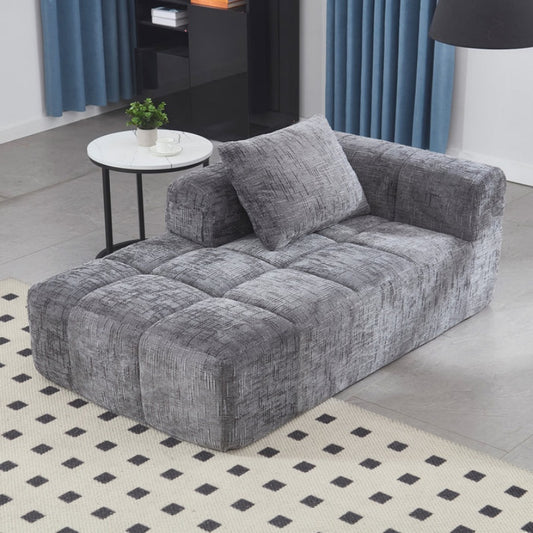 UNITED WE WIN Chenille Loveseat Sofa,Minimalist Modular Couches Sleeper for Living Room Bedroom Apartment Lounge-海智集-Default-
