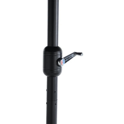 9FT Outdoor Patio Umbrella Outdoor Table Umbrella with Push Button Tilt and Crank, Market Umbrella 6 Sturdy Ribs , Deck, Backyard, Pool (Base Not Included) - (Navy blue )-海智集-Default-