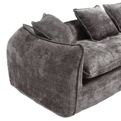 Modular Sectional Sofa, U-Shaped Couch with Sofa for five & Pillows, Modern Minimalist chenille Fabric Large Comfy Cloud Sofas, Living Room Furniture Sets-海智集-Default-