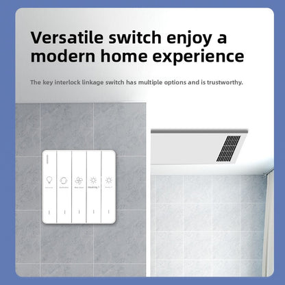 Wind Warm Bathroom Heater Wholesale Bathroom Heating Thin Multi-Functional Integrated Ceiling Five-in-One Heater-Kitchen & Bathroom-海智集-Key Switch 300X600 Bathroom Heater-