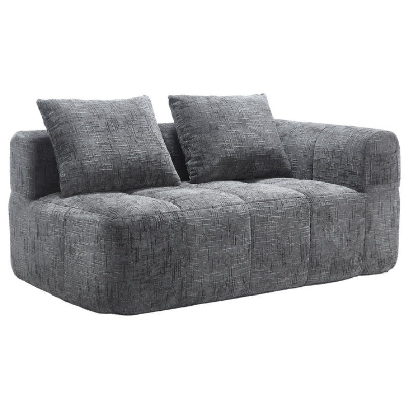 UNITED WE WIN Chenille Loveseat Sofa,Minimalist Modular Couches Sleeper for Living Room Bedroom Apartment Lounge-海智集-Default-