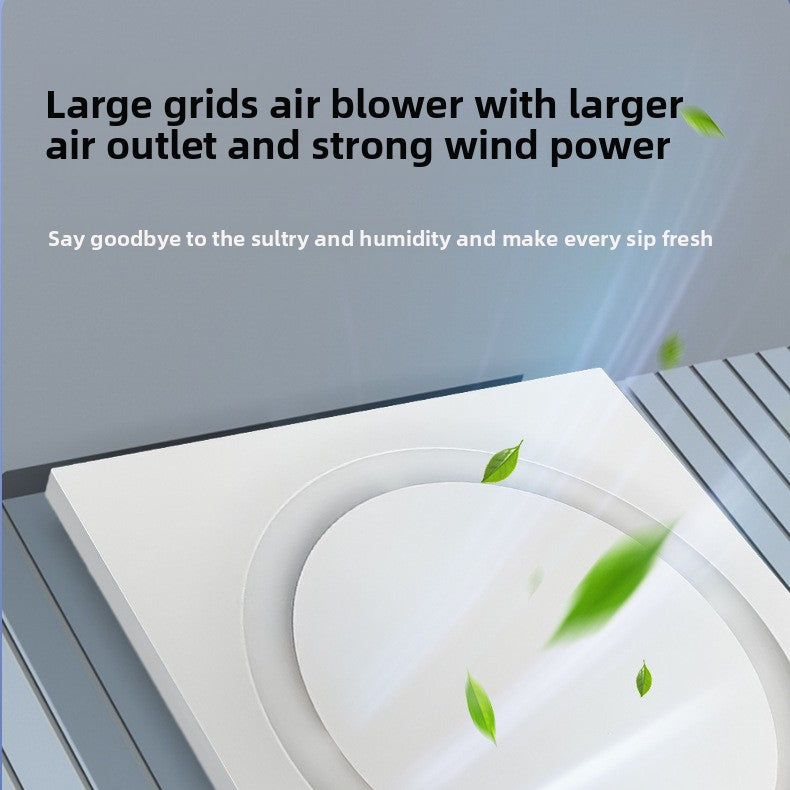 Integrated Ceiling Ventilation Fan Ultra-thin Silent Model for Bathroom 300*300 Kitchen and Bathroom Ceiling Exhaust Fan-Kitchen & Bathroom-海智集-High Suction Power [40W Round Model] Ventilation Fan-