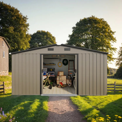 Campcraft 0.25mm color steel plate, surface protective film, Two daylight Windows, A practical and thoughtful gift,two colors can be freely selected storage sheds-海智集-Default-