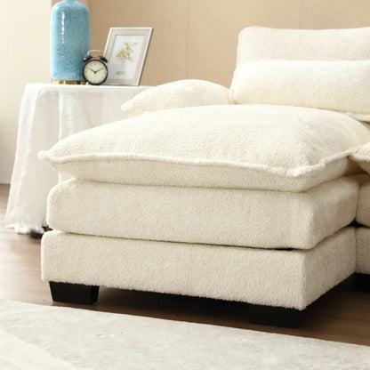 UNITED WE WIN Modern Large chenille Fabric U-Shape Sectional Sofa-海智集-Default-