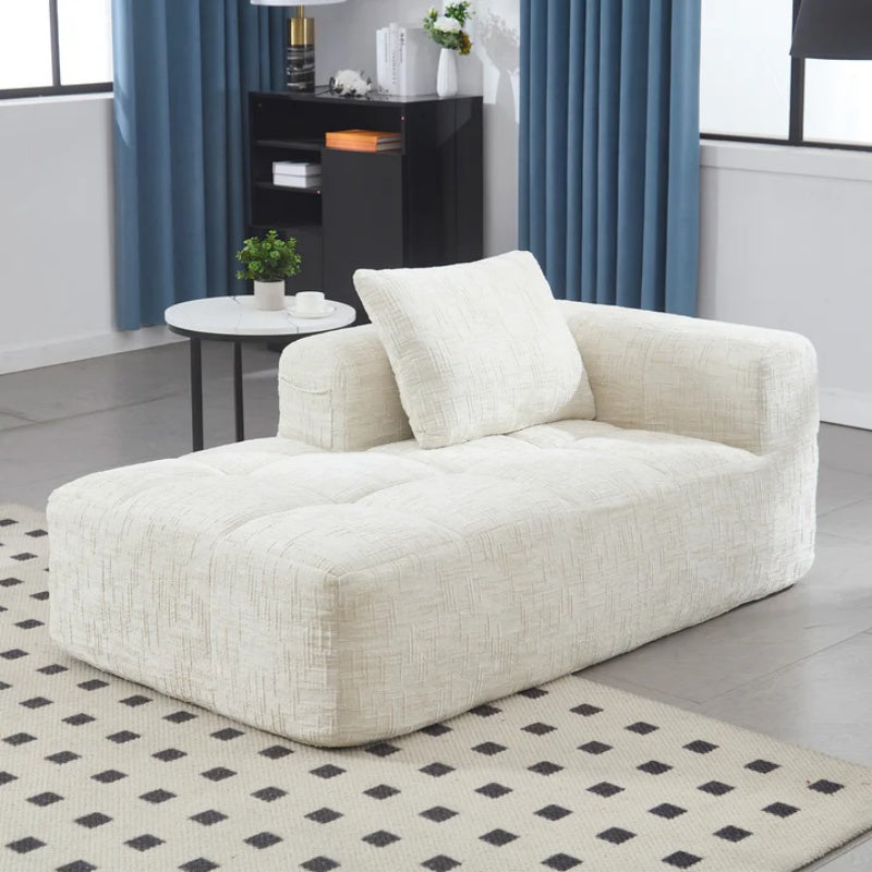 UNITED WE WIN Chenille Loveseat Sofa,Minimalist Modular Couches Sleeper for Living Room Bedroom Apartment Lounge-海智集-Default-