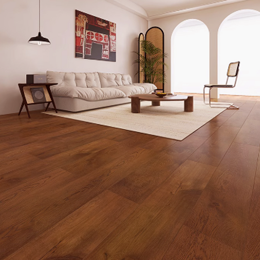 Lockable WPC-B261 flooring: The lightweight core material offers a comfortable foot feel, and the wood-like texture is extremely realistic-海智集-