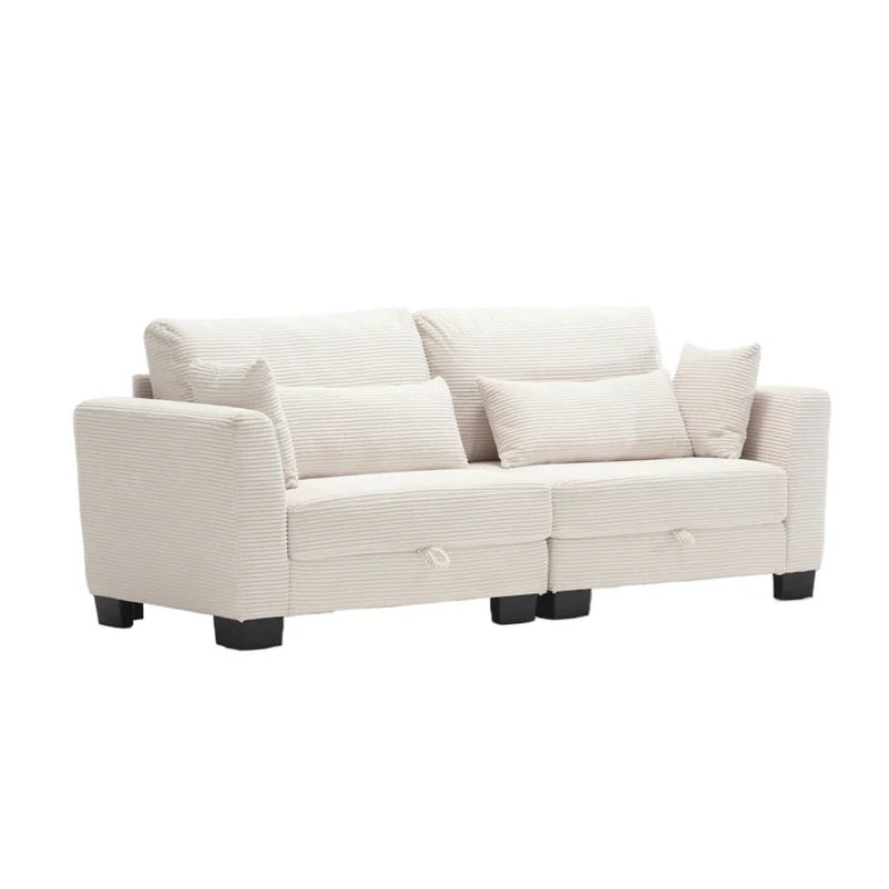 UNITED Modular Sectional Sofa L Shaped Modular Couch with Reversible Chaise Modular Sofa Sectional Couch with Storage Seats-海智集-Default-