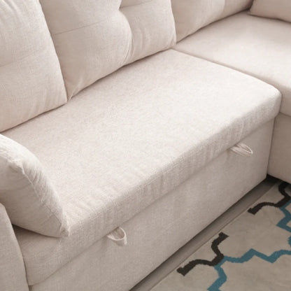 UNITED WE WIN-Furniture, modular L-shaped sofa, modular long sofa with reversible chaise lounge, Sofa bed, Sleeper sofa, modular sofa combination with storage seats.-海智集-Default-