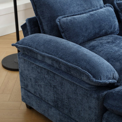 UNITED WE WIN Modern Large chenille Fabric U-Shape Sectional Sofa-海智集-Default-