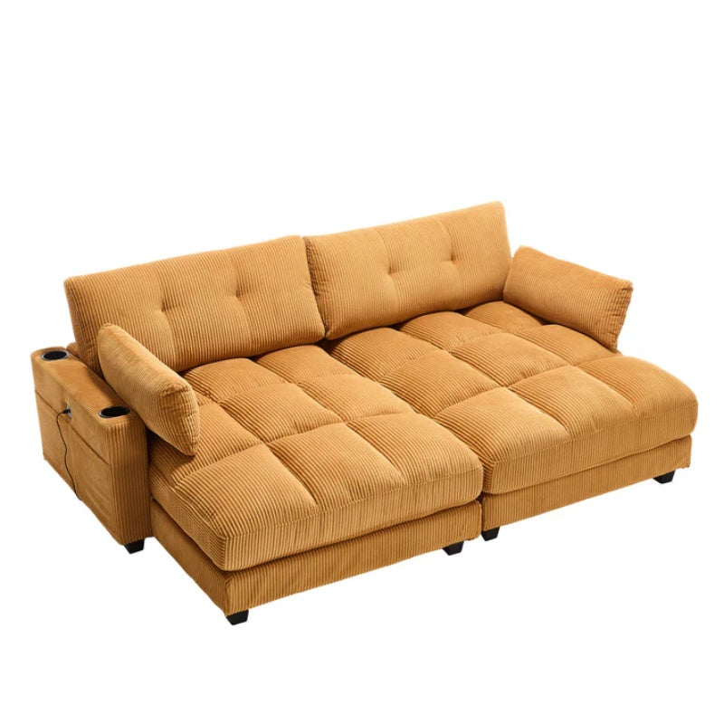 UNITED WE WIN Sleeper Sofa Couch Bed,Oversized Chaise Lounge Chair Cozy Cloud Couch-海智集-Default-