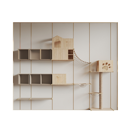 Modular Wall - mounted Home Installation Plan - Produce a Functional and Adaptable Home Area-海智集-