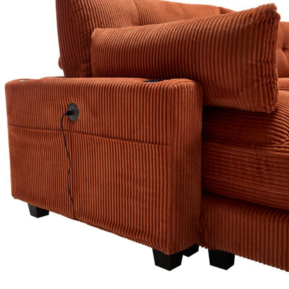 UNITED WE WIN Sleeper Sofa Couch Bed,Oversized Chaise Lounge Chair Cozy Cloud Couch-海智集-Default-