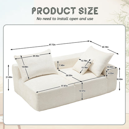 UNITED WE WIN Exquisite fabric technology, intimate two-person design, lazy leisure sitting, free combination of flexible and changeable, a wide range of scene applicability of the sofa-海智集-Default-