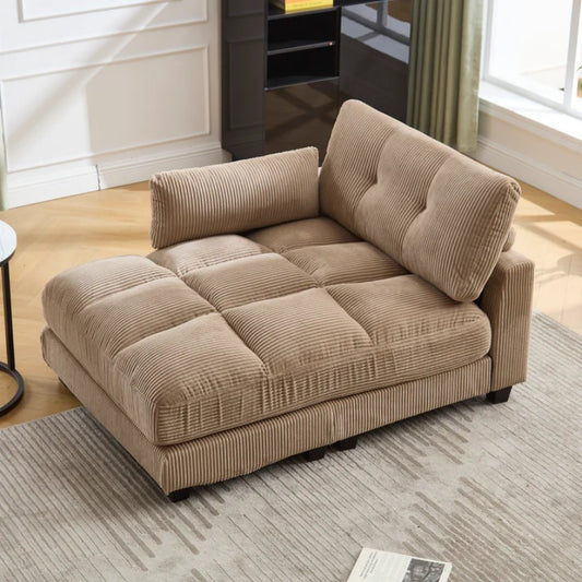UNITED WE WIN Sleeper Sofa Couch Bed,Oversized Chaise Lounge Chair Cozy Cloud Couch-海智集-Default-