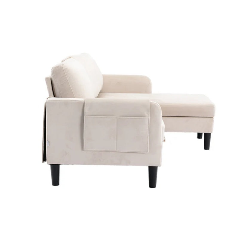 UNITED WE WIN Sectional Sofa Reversible Sectional Sleeper Sectional Sofa with Storage Chaise-海智集-Default-