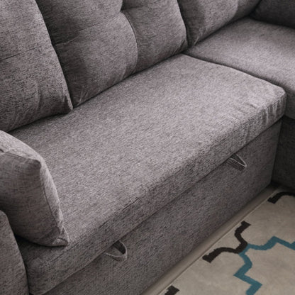 UNITED WE WIN-Furniture, modular L-shaped sofa, modular long sofa with reversible chaise lounge, Sofa bed, Sleeper sofa, modular sofa combination with storage seats.-海智集-Default-