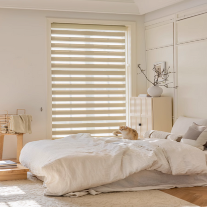 Zebra Blinds - Moisture-Proof, Waterproof, Oil-Resistant, Durable, Adjustable Light Control, Space-Saving Window Treatment Solutions-海智集-