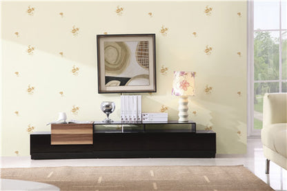 Fu Zhi Yun Wallpaper: A dreamy bedroom created with Lingxiu wall fabric-海智集-