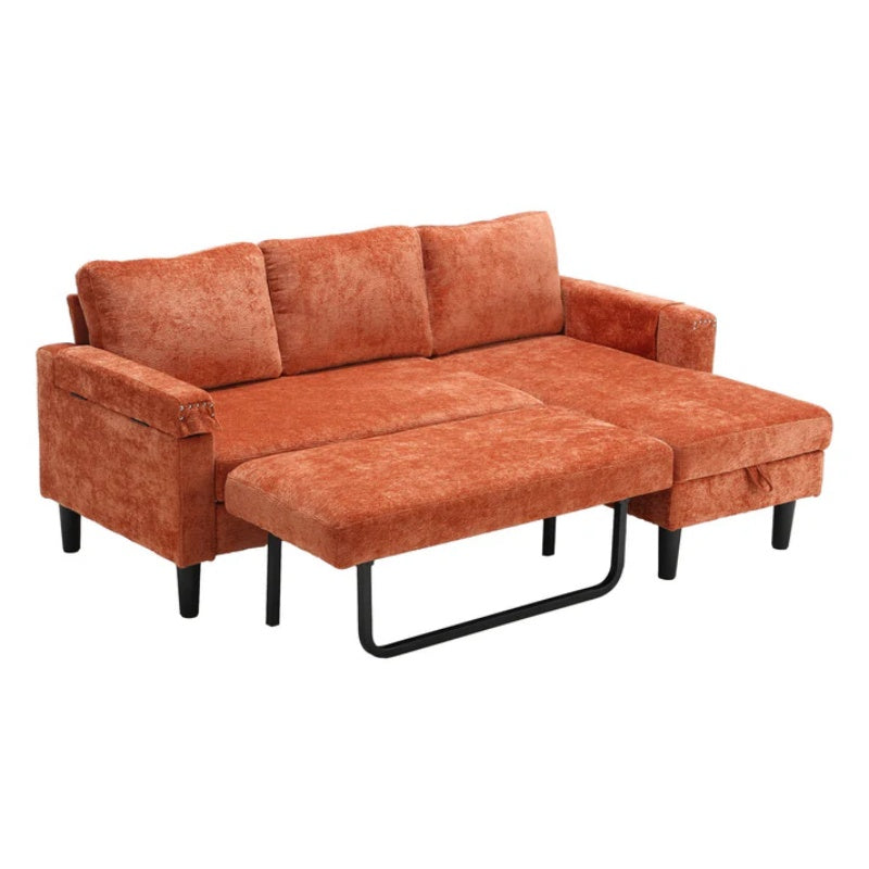 UNITED Sectional Sofa Reversible Sectional Sleeper Sectional Sofa with Storage Chaise-海智集-Default-
