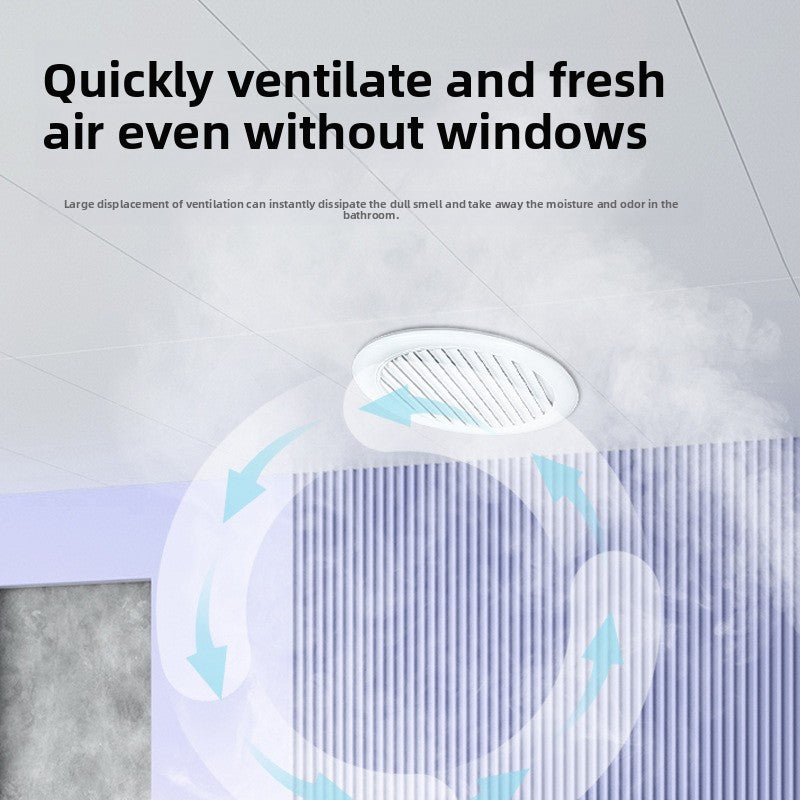 Manufacturer Custom Processing Round Ventilation Fan Bathroom Kitchen Exhaust Double Layer Louver Ceiling Mount-Kitchen & Bathroom-海智集-Round 60mm white model-