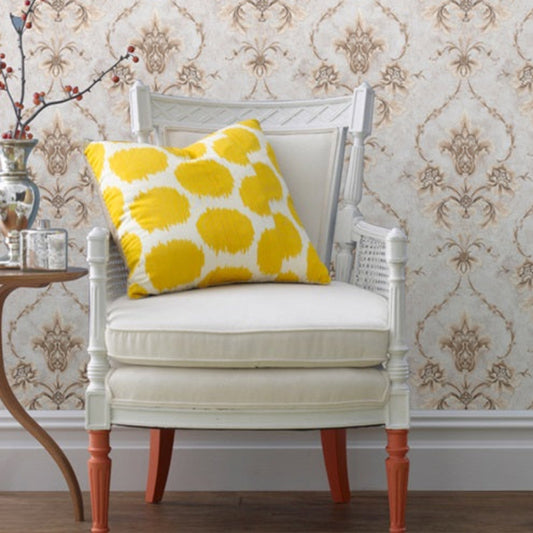 Qingben Jia Ren Wallpaper: The embroidered wall fabric contributes to a relaxed and inviting atmosphere.-海智集-