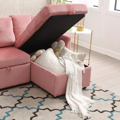 UNITED WE WIN-Furniture, modular L-shaped sofa, modular long sofa with reversible chaise lounge, Sofa bed, Sleeper sofa, modular sofa combination with storage seats.-海智集-Default-